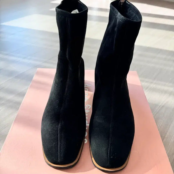 [BUNJANG] Acne Studios Bertin Shearling Leather Ankle Boots / 아크네스튜디오 베르틴 시어링 양가죽 부츠 38
