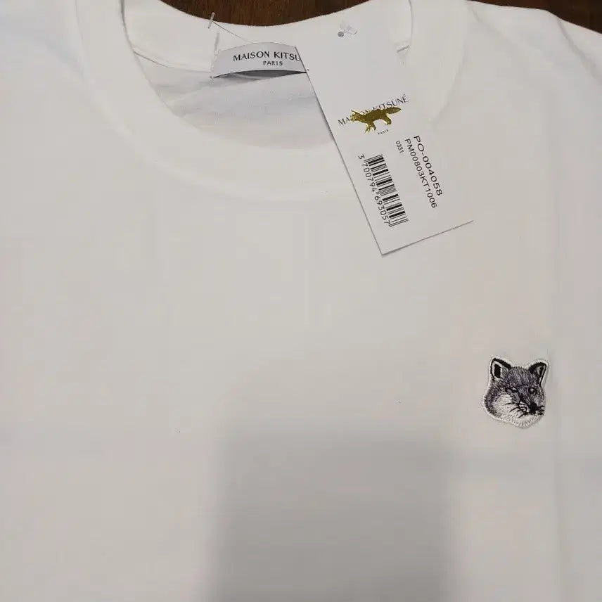 [BUNJANG] Maison Kitsune Fox Head T-shirt White / 메종키츠네 폭스헤드 반팔티 화이트