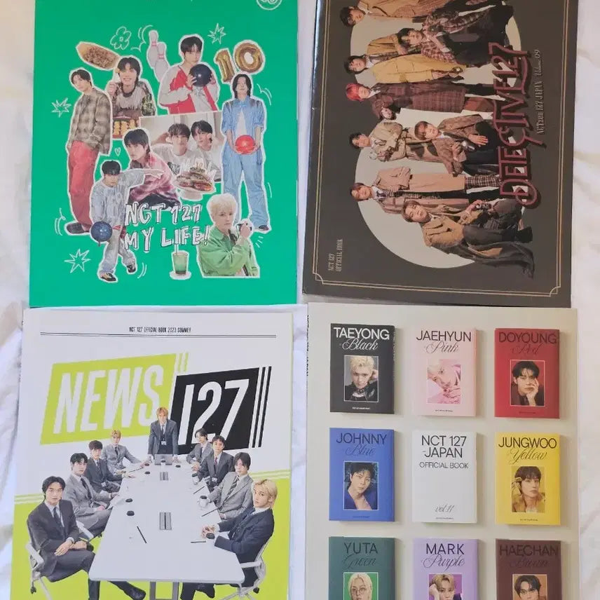 [BUNJANG] NCT 127 Japan Fanclub Magazine Vol. 1-4 Bundle Set / NCT127 일본 회보