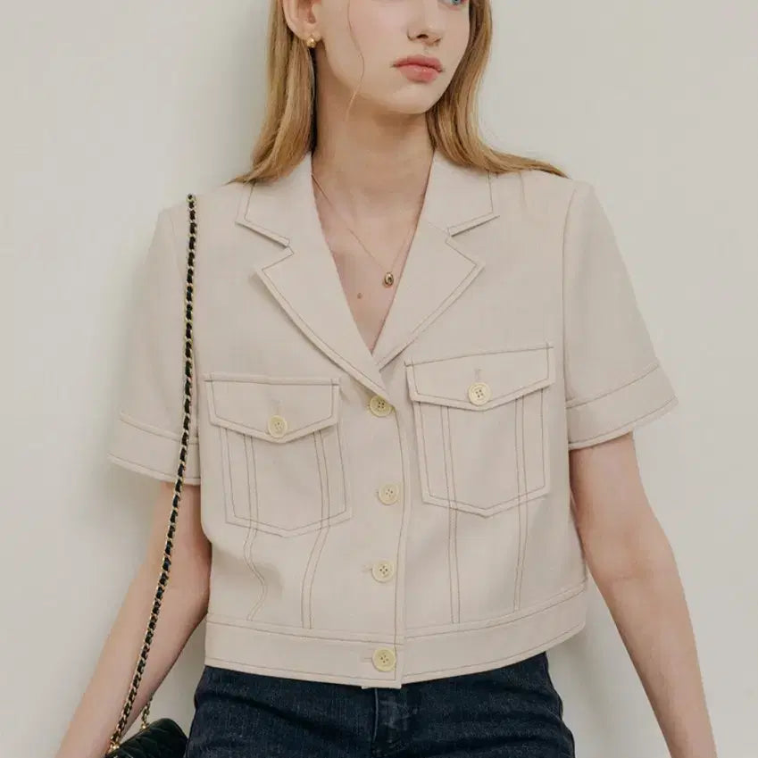 [BUNJANG] Lookast Linen Jacket Beige / 룩캐스트 린넨 재킷(새상품급)