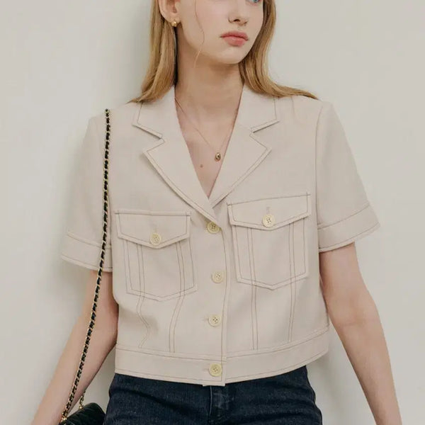 [BUNJANG] Lookast Linen Jacket Beige / 룩캐스트 린넨 재킷(새상품급)