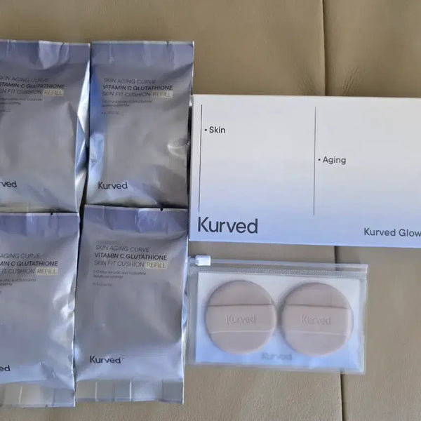 [BUNJANG] Kurved Vitamin C Glutathione Skin Fit Cushion Refill #21.5 Ivory / 커브드 Kurved비타민C 글루타치온 스킨 핏 쿠션 리필 21.5호