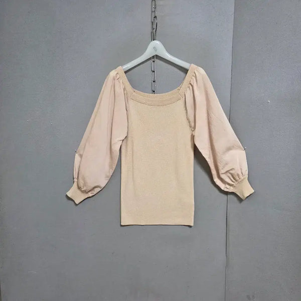 [BUNJANG] G-Cut Square Neck Knit / 지컷 스퀘어넥 니트 F   n4619