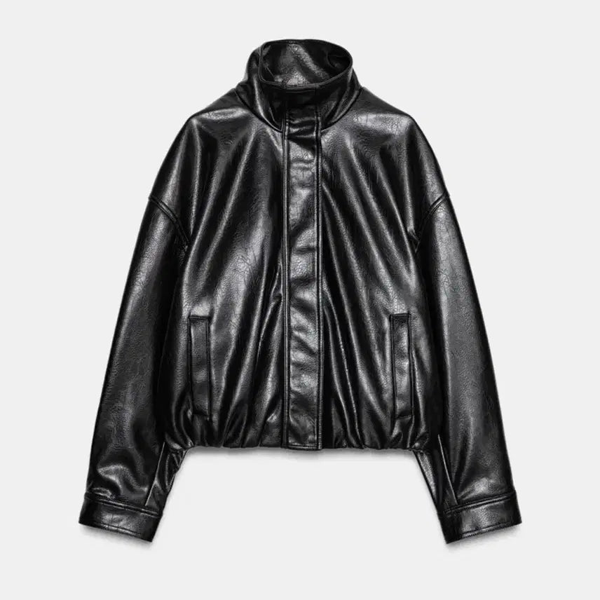 [BUNJANG] Zara Faux Leather Jacket (Size S) / (새상품) 자라 페이크 레더 자켓