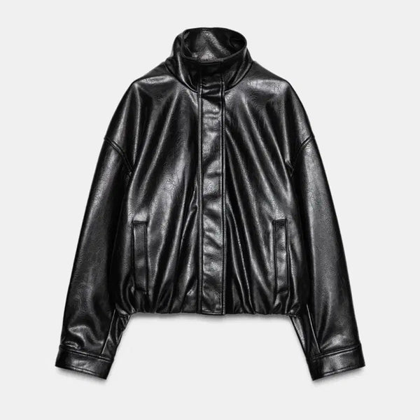 [BUNJANG] Zara Faux Leather Jacket (Size S) / (새상품) 자라 페이크 레더 자켓