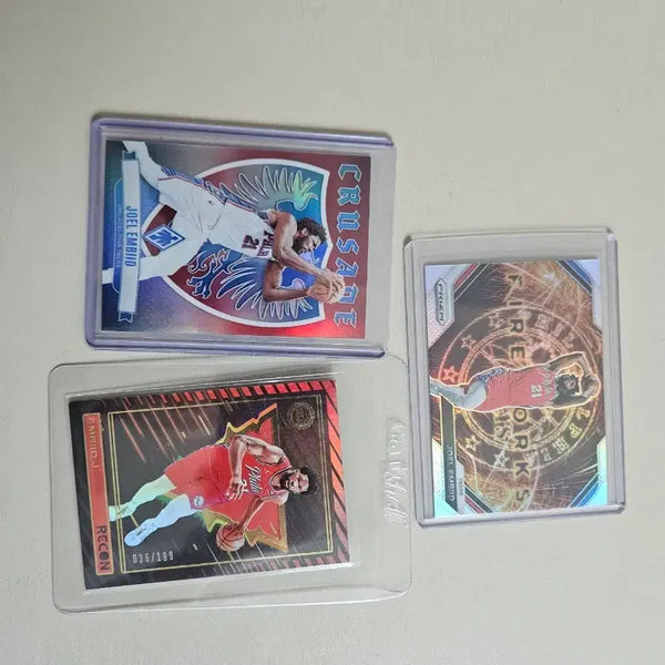 [BUNJANG] Joel Embiid Basketball Cards 3-Card Set / 조엘 엠비드 농구 카드 3장 세트