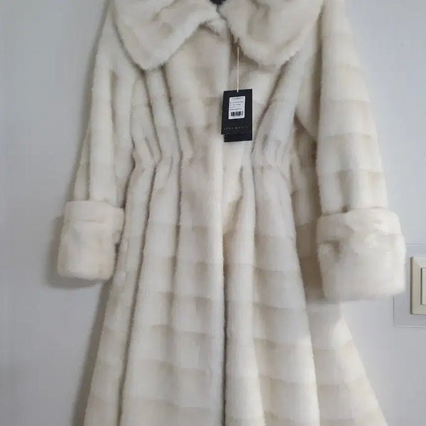 [BUNJANG] Bertilante Mink Coat Ivory Free Size / 버티란테 밍크 코트 아이보리 F 새상품