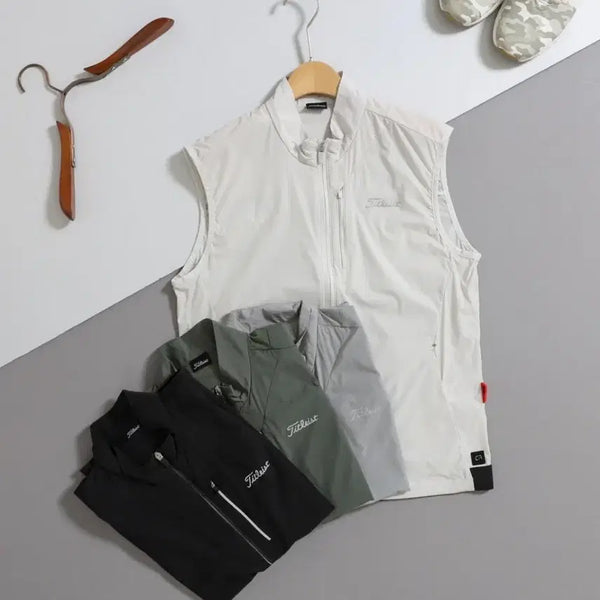[BUNJANG] Titleist Lightweight Zip-Up Vest / 타이틀리스트 라이트 웨이트 집업 베스트