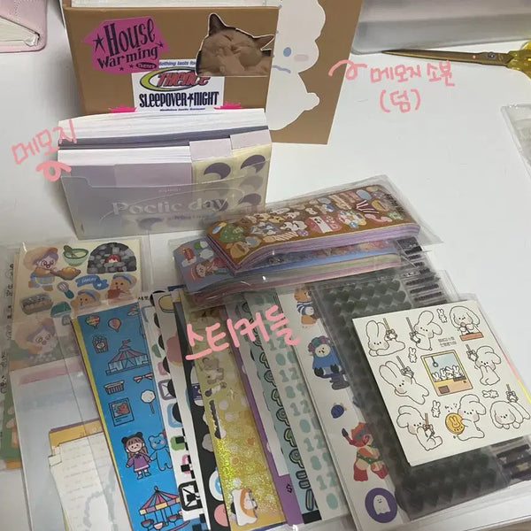 [BUNJANG] Diarry Decorating Supplies Bundle Set / 다꾸템 처분