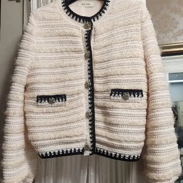 [BUNJANG] Mine Knit Jacket / 마인 니트 자켓