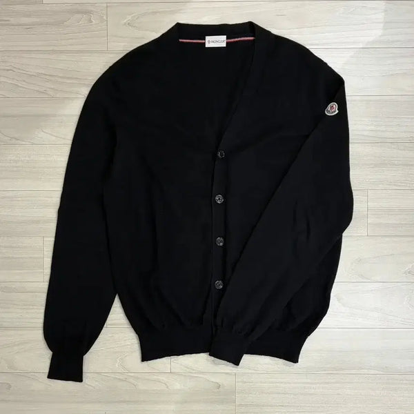 [BUNJANG] Moncler Genuine Men's Black Cardigan / (L) 몽클레어 정품 남성 블랙 가디건