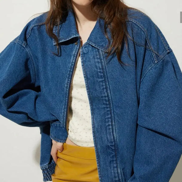 [BUNJANG] Lady Volume Genuine Vintage Denim Jacket / (새제품) 레이디볼륨 정품 빈티지 데님 자켓