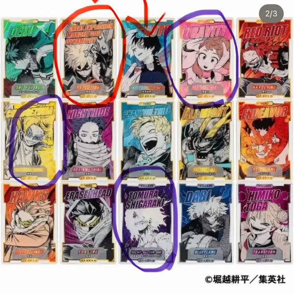 [BUNJANG] My Hero Academia Jump Shop Status Card Set 2 / 히로아카 나히아 점프샵 스테이터스 카드 2탄 판매