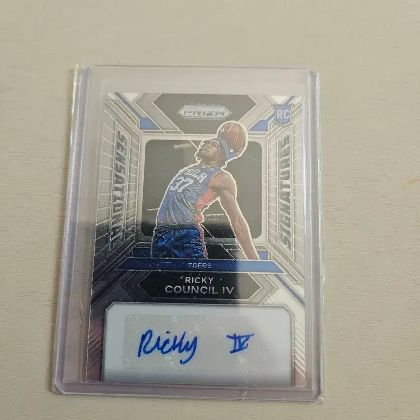 [BUNJANG] Ricky Council IV Autographed Basketball Card / 리키 카운슬 4세 친필 사인 농구 카드