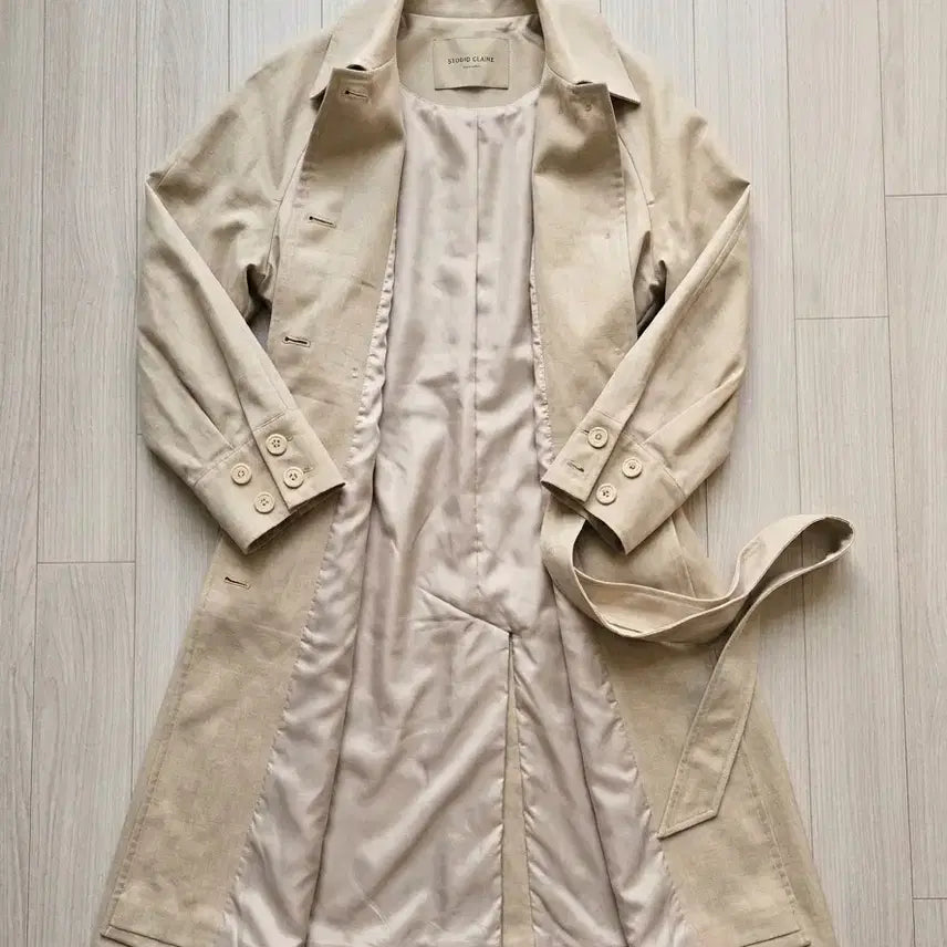 [BUNJANG] 2nd GATE Classic Beige Trench Coat / 새상품 2nd GATE 탄탄한 핏 베이지 트렌치코트