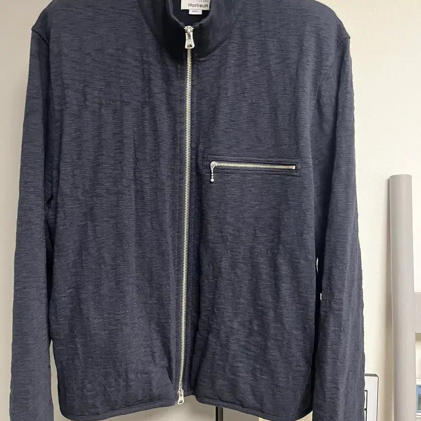 [BUNJANG] Hollison Baxter Slub Zip-Up Jacket Navy Size S / 홀리선 박스터 슬럽 집업 자켓 S
