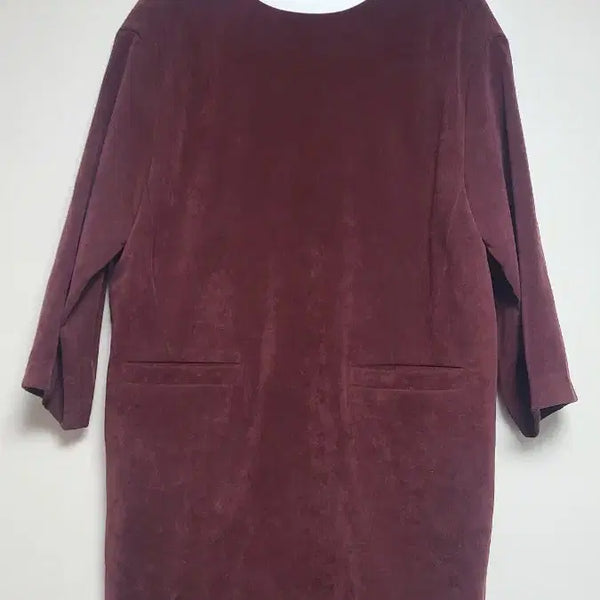 [BUNJANG] LAP Burgundy Suede Dress / 버건디 스웨이드 원피스