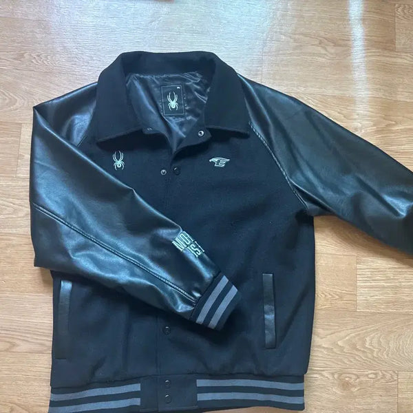 [BUNJANG] Spider 2024 Ryu Hyun Jin 'Monzter is Back' Varsity Jacket / 스파이더 2024 류현진 monter is back 바시티 자켓 115