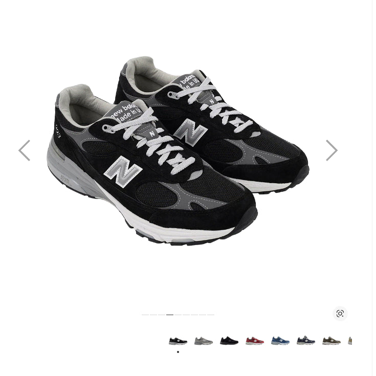 [BUNJANG] New Balance 993 Made in USA Black 270 / 뉴발란스 993 블랙 270D