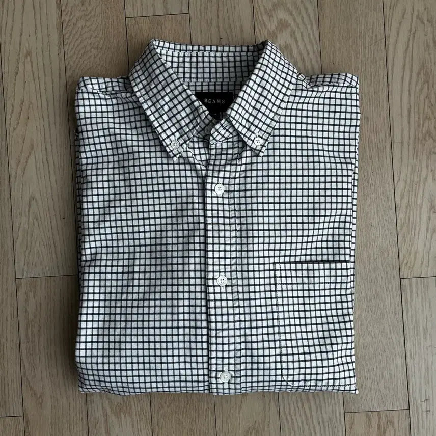 [BUNJANG] Beams Men's Cotton Checkered Shirt / 빔즈 남성 셔츠