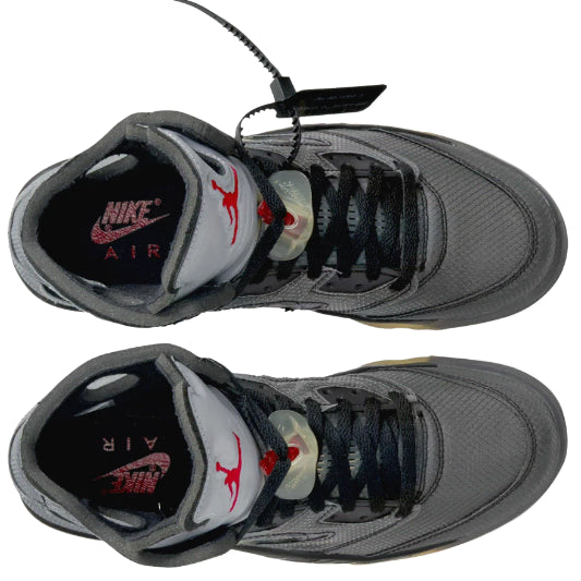 [BUNJANG] Air Jordan 5 x Off-White Retro SP Black Muslin / 조던 5 x 오프화이트 레트로 SP 블랙 모슬린