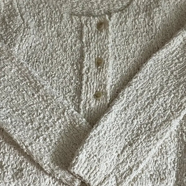 [BUNJANG] Ovneir Drop Cotton Cardigan / 오브네어 ovneir 가디건 drop cotton cardigan