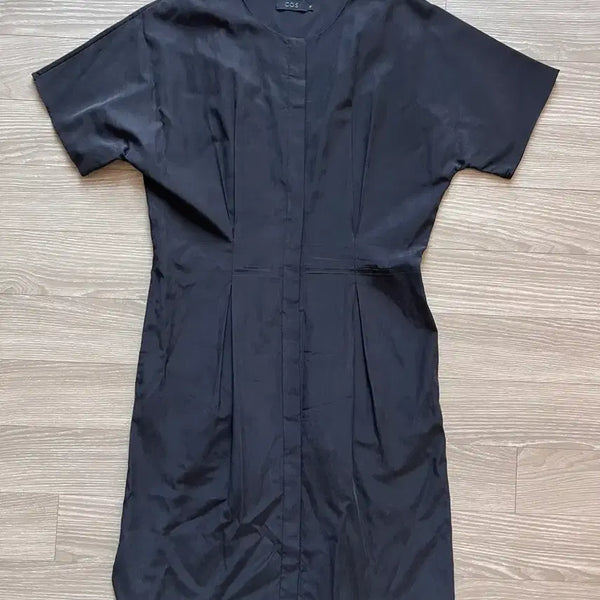 [BUNJANG] COS Silk Shirt Dress Black / 코스 cos 실크 셔츠 원피스 블랙