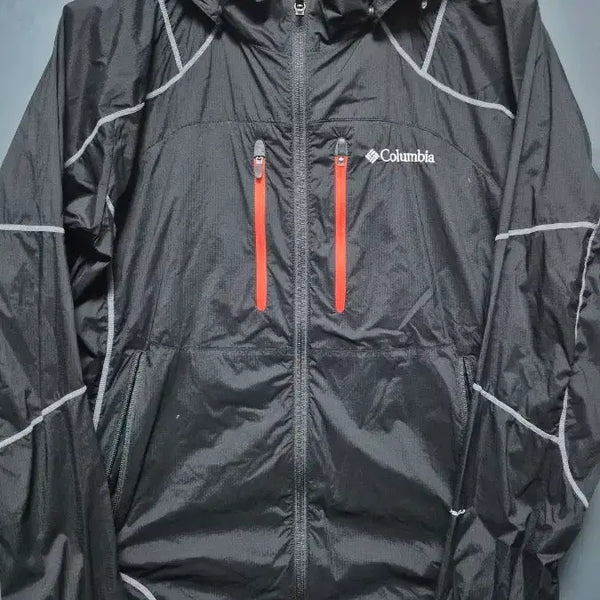 [BUNJANG] Columbia Black Windbreaker Hoodie Zip-up L / L 컬럼비아 블랙 바람막이 후드집업