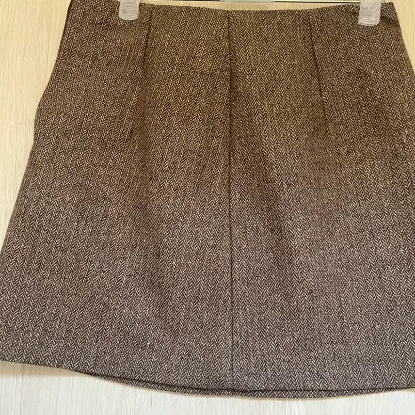 [BUNJANG] Vegetable Herringbone Mini Skirt / 베지터블 헤링본 미니 스커트