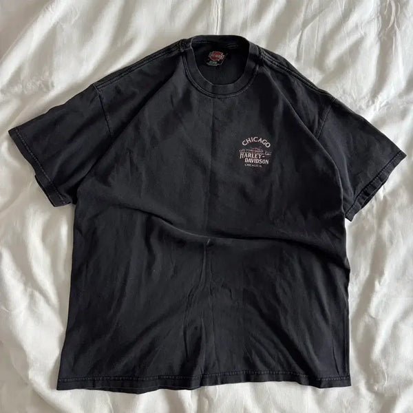 [BUNJANG] Harley-Davidson Chicago Graphic T-Shirt / [XL] 90s-00s 빈티지 할리데이비슨 시카고 티셔츠