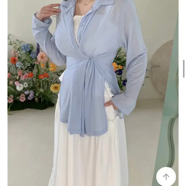 [BUNJANG] Flatper Have Shirt (Light Blue) / 새상품) 플랫퍼 헤브셔츠 (소라)