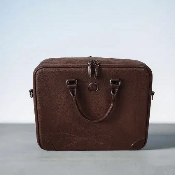 [BUNJANG] BRICS Brown Leather Briefcase / BRICS 브라운 가죽 서류 가방