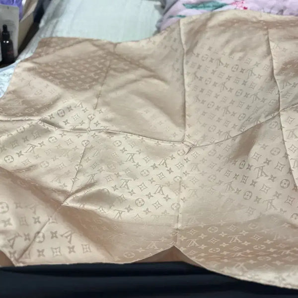 [BUNJANG] 100% Silk Scarf Brown Beige / 스카프 브라운베이지 실크 100%판매합니다