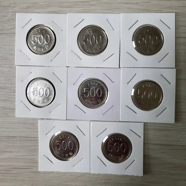 [BUNJANG] Korean 500 Won Coin Collection (2010-2017) / 500원 동전2010~2017년 준미급