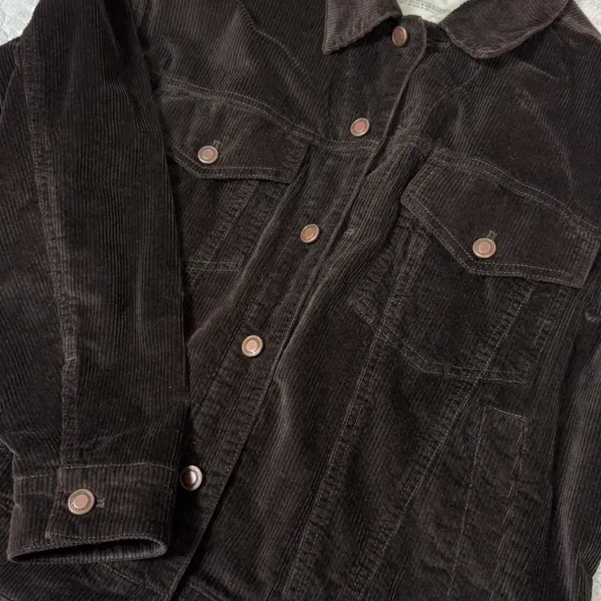 [BUNJANG] Bellier Corduroy Trucker Jacket Brown / [100] 벨리에 코듀로이 트러커 재킷 브라운