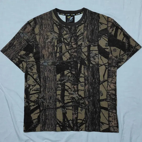 [BUNJANG] FAT Real Tree Camo Heavyweight Pocket T-Shirt - Redneck Line / [95/M] FAT 리얼트리 카모 헤비웨이트 포켓 티셔츠-REDNECK