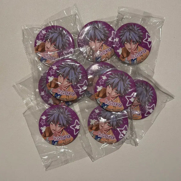 [BUNJANG] Phantom Busters Kaoru Ita Bag Can Badge Set (10 pcs) / [미개봉] 팬텀 버스터즈 카오루 이타백 캔뱃지 10개