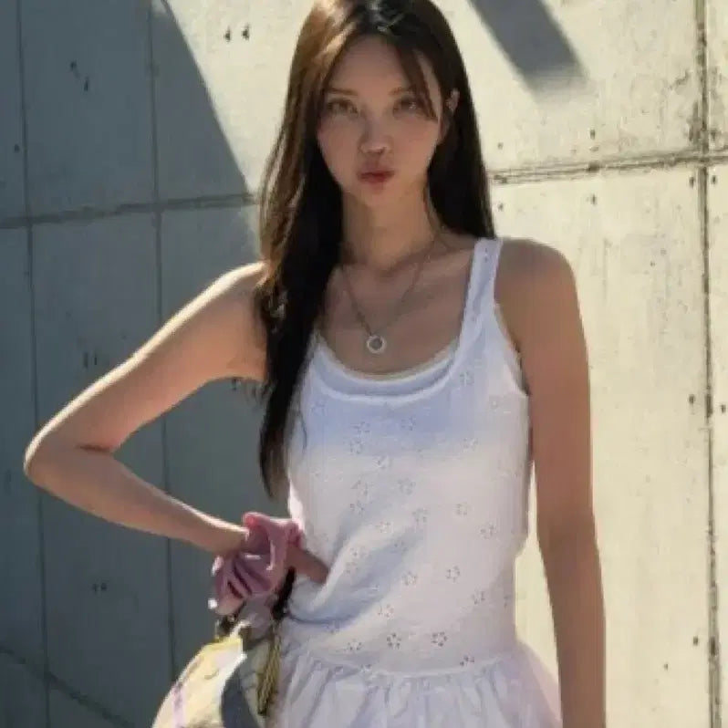 [BUNJANG] Zara Embroidered Balloon Dress White / 자라 자수 벌룬 원피스 WHITE