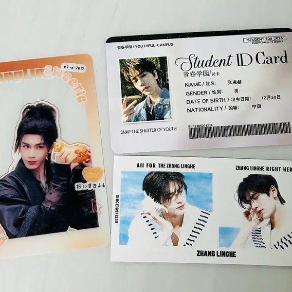 [BUNJANG] Zhang Linghe Drama Transparent Card & ID Card Set / [중드] 축옥&애니 투명카드&ID카드&인생두컷 - 장릉혁 (장링허)