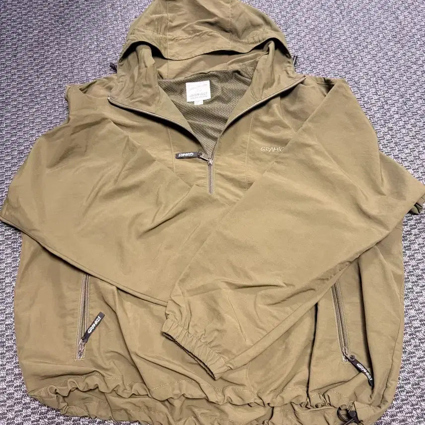 [BUNJANG] Gramicci x Insane Garage Anorak L Khaki / 그라미치 x 인세인게러지 아노락 L