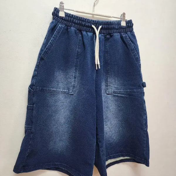 [BUNJANG] VERDNT Carpenter Denim Terry Sweat Bermuda Shorts / VERDNT 카펜터 데님 테리 스웻 버뮤다쇼츠
