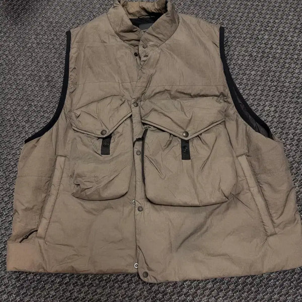 [BUNJANG] Moif Charcoal Padded Vest Size 2 / 모이프 차콜 패딩 베스트 2사이즈