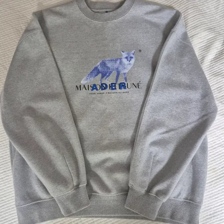[BUNJANG] Ader Error x Maison Kitsuné Collaboration Limited Edition Sweatshirt / [1회착][한정판 아더에러x메종키츠네 콜라보] 맨투맨