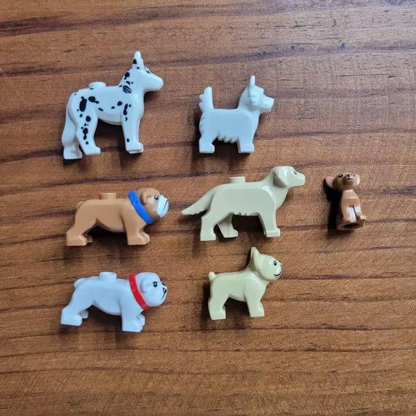 [BUNJANG] LEGO Genuine Dog Figurines Set of 7 / 레고 정품 멍멍이 피규어 7종