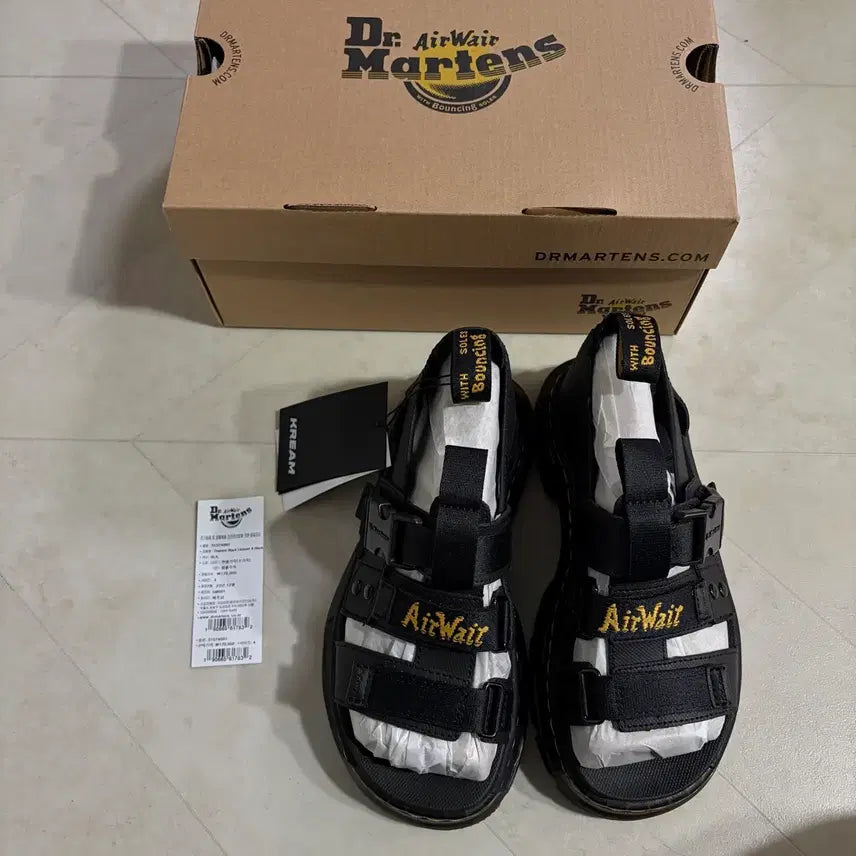 [BUNJANG] Dr. Martens Pearson Webbing Sandals Black / 새상품[230]닥터마틴 피어슨 웨빙 샌들 블랙