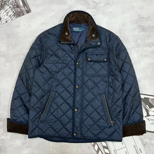 [BUNJANG] Polo Ralph Lauren Navy Quilted Jacket L / 폴로 랄프로렌 네이비 퀼팅 자켓