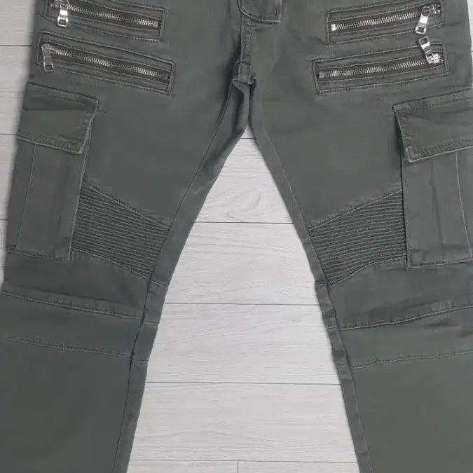 [BUNJANG] Balmain Cargo Pants (Stretch Fabric) Khaki Size 30 / 발망 카고바지(사방스판) 30"실측(No.224)새제품! 이태리판!