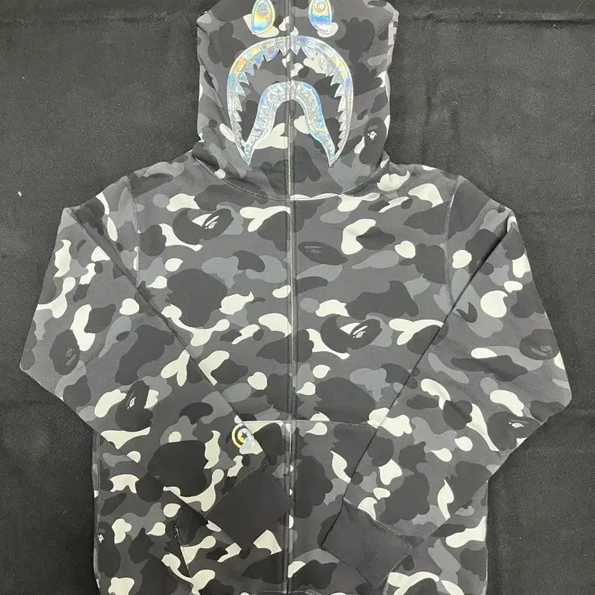 [BUNJANG] BAPE City Camo Shark Hoodie Black XXL / 베이프 시티카모 샤크후드 블랙 xxl