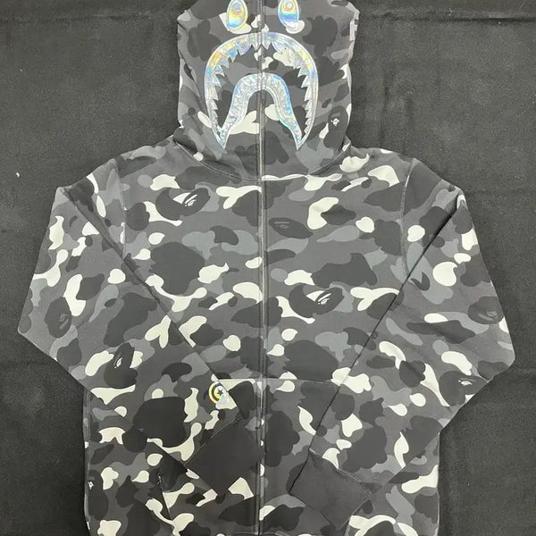 [BUNJANG] BAPE City Camo Shark Hoodie Black XXL / 베이프 시티카모 샤크후드 블랙 xxl