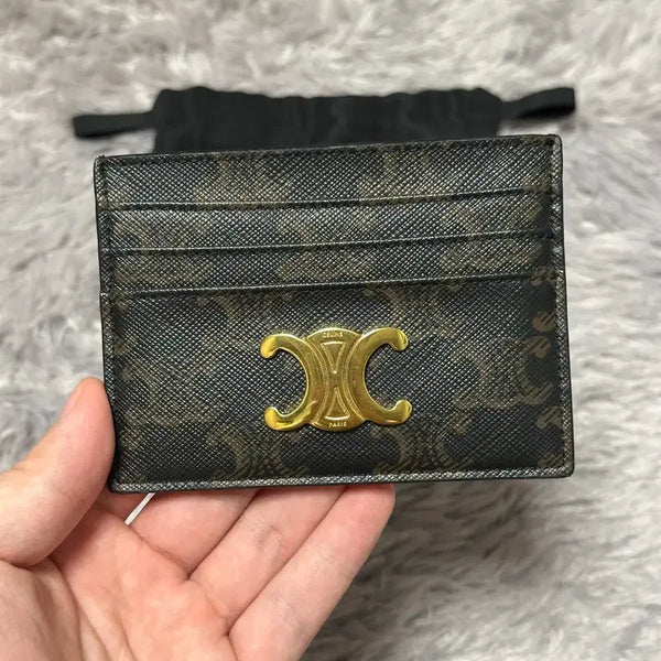 [BUNJANG] Celine Triomphe Card Holder Tan / [정품 OS] 셀린느 트리옹프 카드지갑 탠